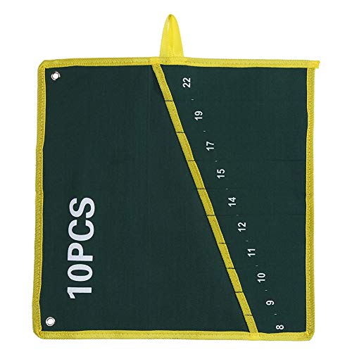 TOUISEDGI Canvas 25 Pockets Spanner Wrench Storage Bag Green Portable Design Dual Use Hanging Bag Ideal for Tools Enthusiasts (10PCS) von TOUISEDGI