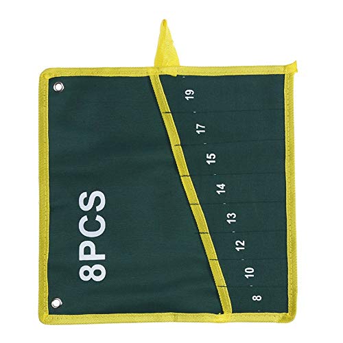 TOUISEDGI Canvas 25 Pockets Spanner Wrench Storage Bag Green Portable Design Dual Use Hanging Bag Ideal for Tools Enthusiasts (8PCS) von TOUISEDGI