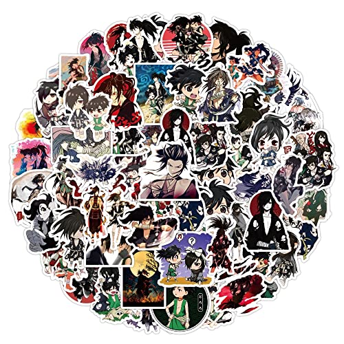 TOUOT 10/30/50Pcs Japanese Anime Dororo Stickers Waterproof Luggage Laptop Motorcycle Car Phone Guitar Decals Sticker for Kids Toys (Color : 50PCS) von TOUOT