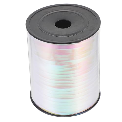 TOVINANNA 1 Rolle Regenbogenband Heliumballon metallisches Kräuselband Bänder zum Basteln Geburtstagsdekoration Partyverpackungsband ribbon bandfeile Blumenverpackungsband Hochzeitsband pp von TOVINANNA