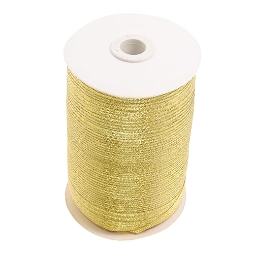 TOVINANNA 1 Rolle Spitzenband Dekoration Nach Farbe Weihnachten Satinband Schleifen Wickeln Gold-silber-glitzerband Bänder Zum Verpacken Goldschnur Geschenkpapier Streamer Polyester Golden von TOVINANNA