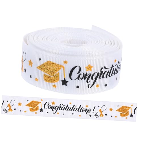 TOVINANNA 1 Rolle Staffelungsband seidenband ribbon wedding decoration hochzeit dekoration geschenkeband band leis für den abschluss Glückwunsch Schleifenband Band zum Verpacken Polyester von TOVINANNA