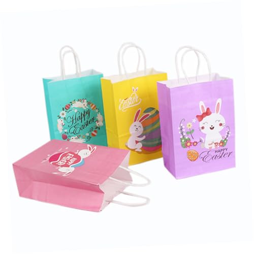 TOVINANNA 1 Satz Tüte Aus Kraftpapier Tasche Geschenktüten Papiertüten Ostereierbeutel Ostern Aufbewahrungstüten Aus Papier Geschenkpapierbeutel Kaninchenei-geschenkbeutel 12st von TOVINANNA