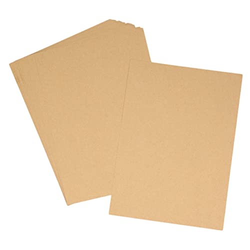 TOVINANNA 100 Blatt Geschenkpapier Packpapier aus braunem Papier Pappeinlagen Wellpappe schreib schreib schreib vellum papier craft paper druckerpapier Kraftdruckpapier A3 Kraftpapier von TOVINANNA