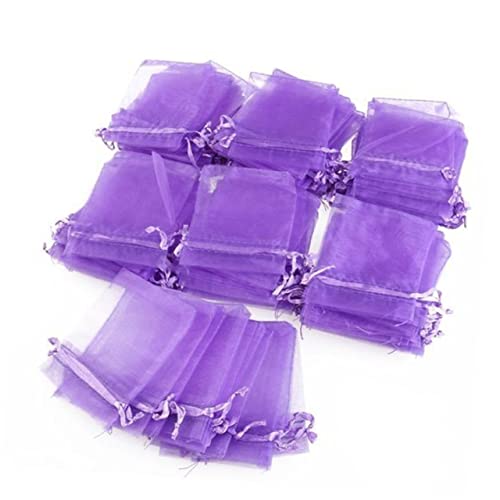 TOVINANNA 100st Organzabeutel Organza-geschenkbeutel Geschenkbeutel Aus Organza Violett von TOVINANNA