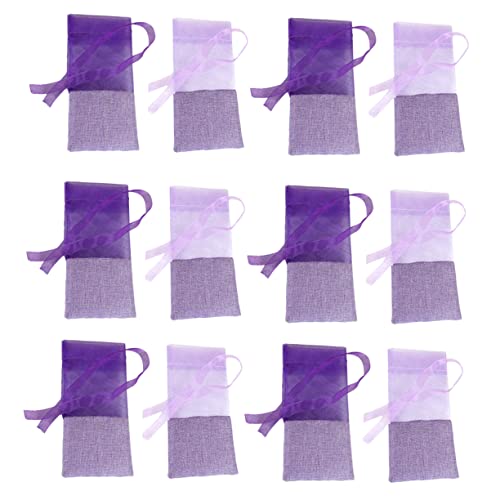 TOVINANNA 24st Sachet-Tasche Partytaschen Sachet-Beutel Getrockneter Eukalyptus-Lavendel Lavendelsäckchen Beutel Leere Beutel Aufbewahrungstasche Tasche Mit Kordelzug Papiertüte Garn von TOVINANNA