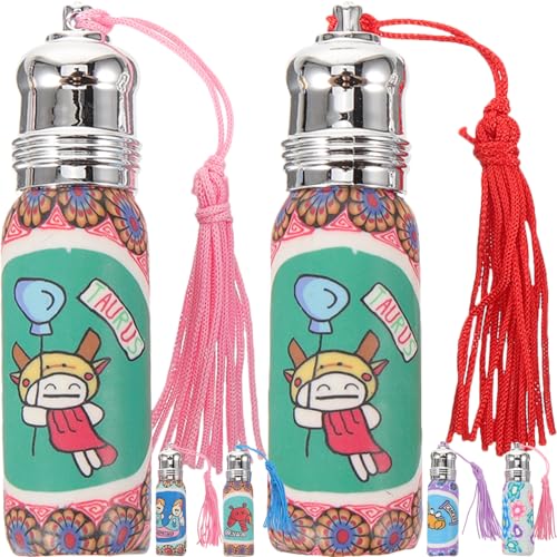 TOVINANNA 6 Stk tragbare Rollflaschen refillable perfume bottle reiseflaschen stahlkugeln travel bottle Sprühflaschen Parfüme Duftöl kleine Rollerflaschen kleine Parfümflaschen Stahl Ball von TOVINANNA