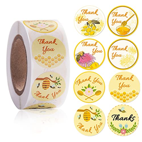 500pcs/Roll Coffee Milk Tea Runde Vielen Dank Aufkleber Kleber Seal Etiketten von TOWARDSNAN