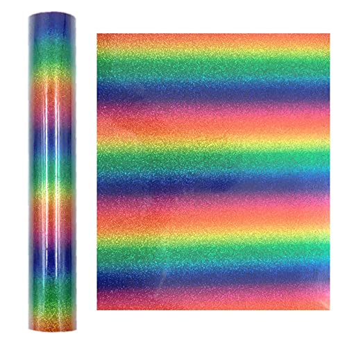 Buntes Regenbogen Hitzetransfer Vinyleisen Auf Muster Filmdekor Für Kleidungstasche Kissen T Shirt Stoff von TOWARDSNAN