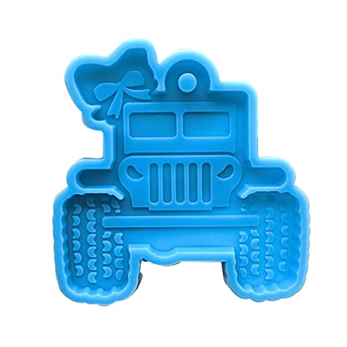 Glänzend Glänzend Cartoon Car School Bus Ornament Silikon Epoxidharz Schimmel Schlüsselbund Anhänger Für Jubiläumsgeschenk von TOWARDSNAN