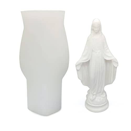 Jungfrau Maria Silikonseife Formen 3d Vater Christus Statue Epoxidharz Handgefertigt von TOWARDSNAN