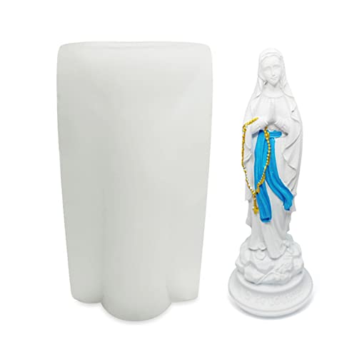 Jungfrau Maria Silikonseife Formen 3d Vater Christus Statue Epoxidharz Handgefertigt von TOWARDSNAN