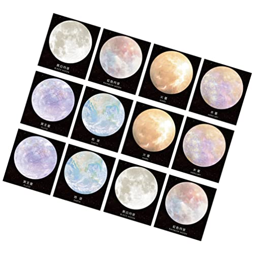 60pcs Planet Haft notizen, kreative Mond selbstklebende Notiz Memo Notizen für Scrapbooking/Kalender/Kunst/DIY Handwerk von TOYANDONA