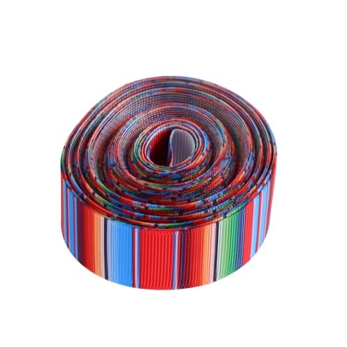 TOYANDONA 1 Rolle Mexikanisches Serape-band Aus Polyester Fiesta-dekorationen Feier Verpackung Party-zubehör Basteln von TOYANDONA