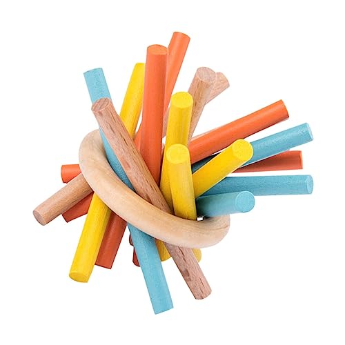 TOYANDONA 1 Satz Balance-Stick- Pädagogisches holzspielzeug kindermalfarbe Puzzle Holzspielzeug für aus Holzstäben hölzern Colorful von TOYANDONA