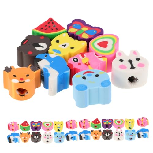 TOYANDONA 1 Satz Gacha-radiergummi Große Radiergummis Buntstift-radiergummi Minipreise Für Kinder Klassenzimmer Müssen Haben Kawaii Partygeschenke Radiergummis Für Kinder Plastik 50 Stück von TOYANDONA