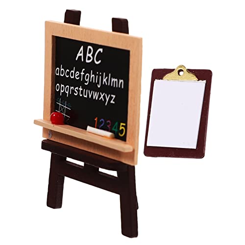 TOYANDONA 1 Satz Mini-Staffelei Write Board wohnaccessoires Mini staffeleien Hausdekoration Dekorative Staffelei verschleißfestes Zeichenbrettmodell Tischstaffelei-Modell Puppentafel hölzern von TOYANDONA