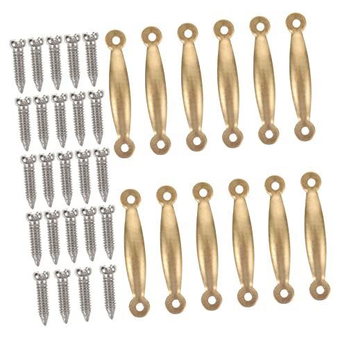 TOYANDONA 1 Satz Puppenhausgriff Miniatur-möbelgriffe Möbelzubehör Mini-hausmöbelgriffe Mini-möbelgriffe Mini-hausgriffe Mit Schraube Mini- -DIY-Accessoires Mini-hausteile Kupfer Golden von TOYANDONA