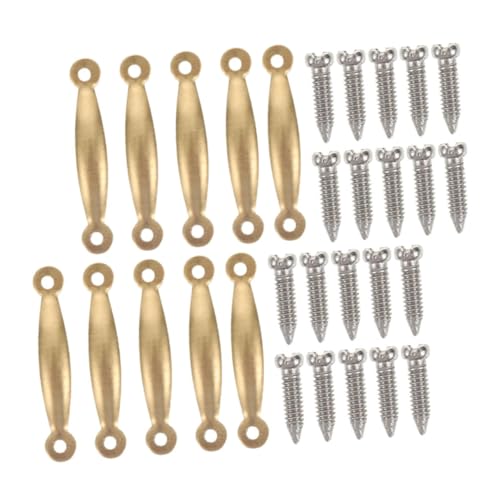 TOYANDONA 1 Satz Puppenhausgriff Zubehör Miniaturmöbel Miniatur-türgriffe Puppenhaus-türknöpfe Mini-möbelgriffe Minis Puppenhäuser Mini- -DIY-Accessoires Metall Golden von TOYANDONA