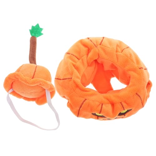 TOYANDONA 1 Satz Puppenkleidung Kleidung Für Puppen Kleine Kleidungsdekoration Dekorative Miniaturkleidung Halloween-puppenhut Süße Puppenmütze Kleine Kappen Puppenkostüm Orange Polyester von TOYANDONA