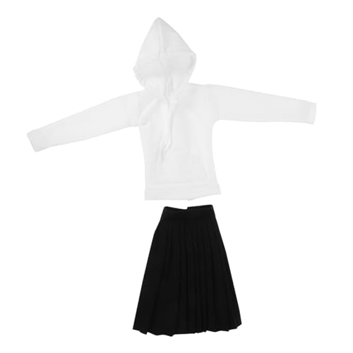 TOYANDONA 1 Satz Puppenkleidung puppenjacke Puppen Kleidung Puppenrock Puppenhose Puppenoutfit Puppen-Unterhemd-Outfit-Requisiten dekoratives Miniaturkleid Puppe Foto-Requisite Stoff Black von TOYANDONA