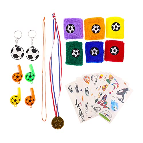 TOYANDONA 1 Satz Requisiten für Fußballpartys Füller für Fußball-Partytüten Gefälligkeiten Spiel football sticker fußball aufkleber Fußball-Jubel-Requisiten Fußball-Andenken Plastik von TOYANDONA