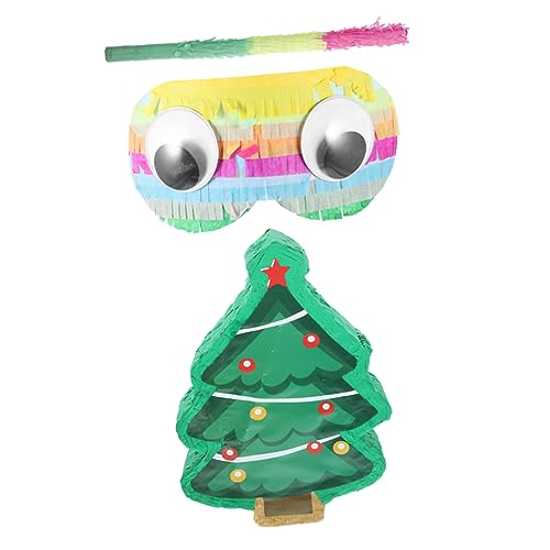 TOYANDONA 1 Satz Stereo-Piñata weihnachtsdeko spaß Weihnachtsfeier Pinata weihnachtssdeko dekoringe toy hängendes Dekor Weihnachtsbaum-Design-Pinata Weihnachts-Piñata Piñata schmücken Papier von TOYANDONA