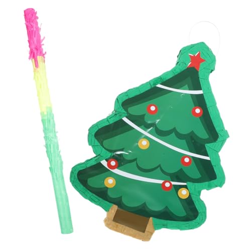 TOYANDONA 1 Satz Weihnachtspinata für Partyzubehör Roman Weihnachtsbaum Kuchen Neon Weihnachten weihnachtsdeko weihnachts party Pinata-Schmuck Weihnachtsbaum Pinata Papier von TOYANDONA