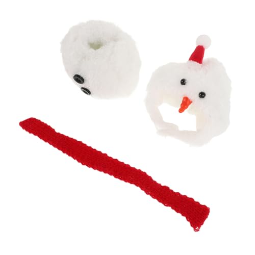 TOYANDONA 1 Satz Weihnachtsstrampler Entzückende Kleidung Deko-mütze Für Puppen Kleidung Für Puppen Kleine Schneemannmützen Zum Basteln Weihnachtspuppenhut Einkaufszentrum Kleidung Plüsch von TOYANDONA