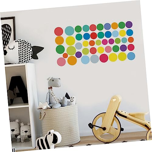 TOYANDONA 1 Satz runder Etikettenaufkleber Geschenkanhänger-Aufkleber Gepunkteter wandaufkleber farbige Aufkleber tapetenablöser Wand Sticker Punktaufkleber Etikettenaufkleber für von TOYANDONA