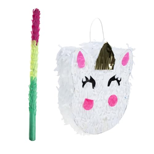 TOYANDONA 1 Set Einhorn Piñata Mini Dekoration Kinderspielzeug Tier Piñata Mini Plüschtiere Mädchenspielzeug Geburtstagsparty Pinata Mit Gefüllte Pinata Mexikanische von TOYANDONA