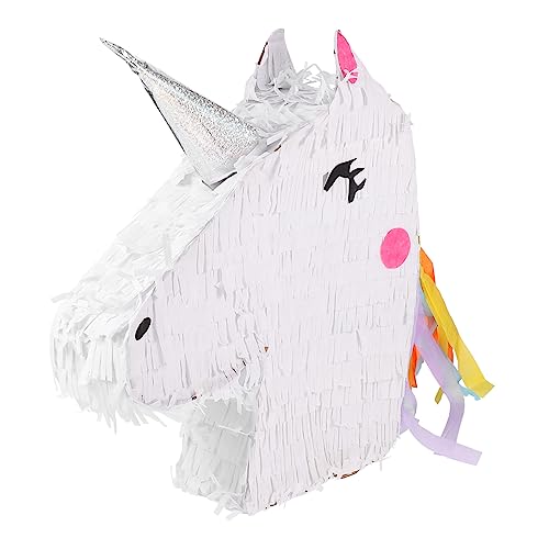 TOYANDONA 1 Stück Einhorn Pinata Spiel Pinata Mit Stab Sommer Babyspielzeug Pinata Spielzeug Einhorn Partygeschenk Spielzeug Stofftiere Sommerspielzeug Mexikanische Pinata von TOYANDONA