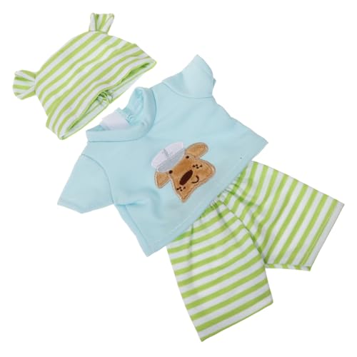 TOYANDONA 10 Puppenkleidung Aus Vinyl Miniaturen Kleidung Für Wiedergeborene Babypuppen Babypuppen-kleidungszubehör Kleidung Und Accessoires Für Wiedergeborene Puppen Baumwolle Light Green von TOYANDONA