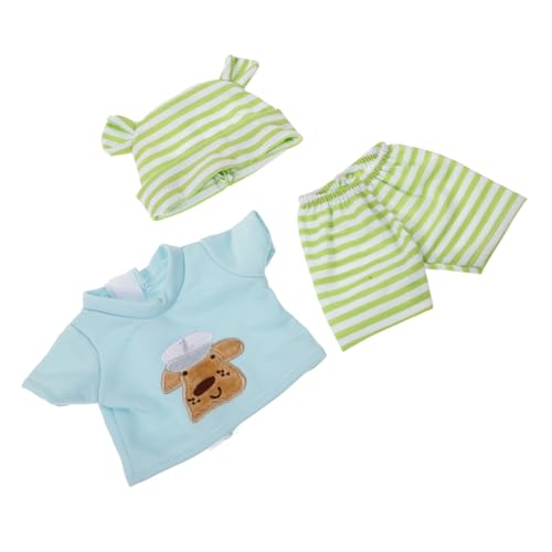 TOYANDONA 10 Puppenkleidung aus Vinyl Puppenkostüm Puppensachen Kleidung für Puppen Puppenkleidung Puppen Outfits Puppe Babykleidung Kleidung für Babypuppen Baumwolle Light Green von TOYANDONA