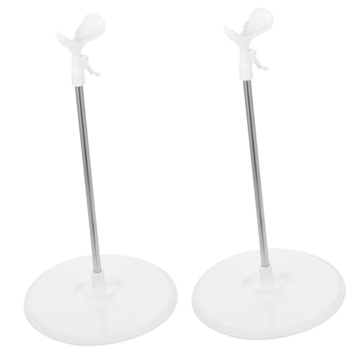 TOYANDONA 10 STK Puppenständer Stand Kleine Puppe Verstellbarer Figurenständer Desktop-Puppe Steht Puppenfigurenständer Puppenhalter Actionfigurenständer Puppenkleidform Mini Legierung von TOYANDONA