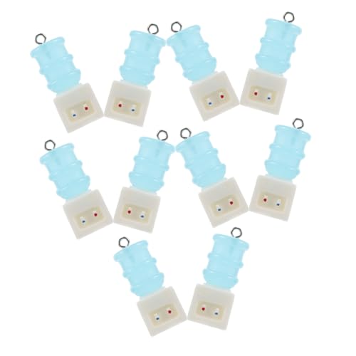 TOYANDONA 10 Stück Mini-Harz-wasserspender-Charms, Winzige Getränkeanhänger Für DIY-schmuck, Niedliches Schlüsselanhänger-zubehör von TOYANDONA