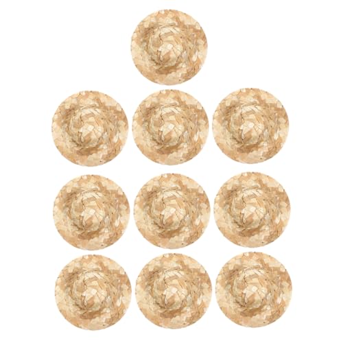 TOYANDONA 10 Stück Miniature Woven Hats Handgewebte Puppenhüte für DIY Dekoration Kleine Accessoires für Puppen Requisiten und Bastelprojekte TOYANDONA 10 Stück Miniature Woven Hats Handgewebte Puppenhüte für DIY Dekoration Kleine Accessoires für Puppen Requisiten und Bastelprojekte von TOYANDONA