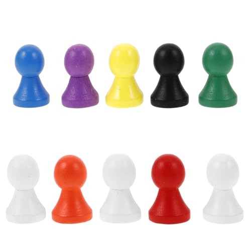 TOYANDONA 10 Stück Schachfiguren Kleine Holzfiguren Brettspielfiguren Figuren Charaktere Mehrfarbige Spielfiguren Holzschachfiguren Nur Kleine Holzspielfiguren Schachbrettspielfiguren von TOYANDONA