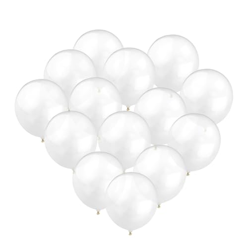 TOYANDONA 100 Stück 10 Latexballon zum Geburtstag party mitgebsel kinder kinderparty mitgebsel helium balloon ballongas Perlenballons -Dusche-Ballon Hochzeit Latexballon Gummiballon Weiß von TOYANDONA