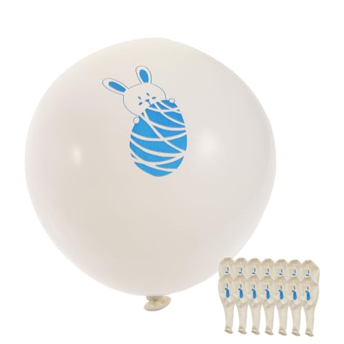 TOYANDONA 100St Hasenballon Blasenpartydekorationen Gänseblümchen Ballons Ballonclips für den Bogen kindergeburtstags dekoration ostern luftballons Latexballon frühlingsparty Sky-blue von TOYANDONA