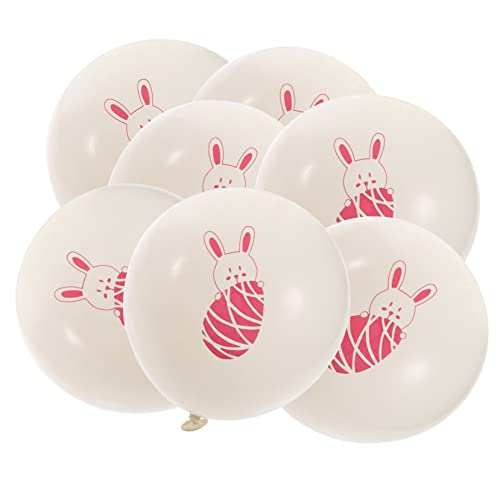 TOYANDONA 100St Hasenballon bunny party ostern luftballons balongas party accessoires luftbalons weihnachtsdekoration ballon Fiesta-Party-Dekorationen Party-Requisite party feier ballon Rosa von TOYANDONA