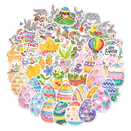 TOYANDONA 100St Ostern-Vinyl-Aufkleber tapetenablöser Ostereier Sticker Easter Stickers Sticker für Auto Easter Decoration Scrapbooking-Aufkleber Aufkleber für das Telefon Tassenaufkleber von TOYANDONA