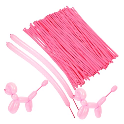 TOYANDONA 100St Zauberballon Latexballon Ballonkunst Ballonmodellierung Gänseblümchen Ballons Blase luftballons Ballongas Bausatz für Modellierballons Partyballons Emulsion Rosa von TOYANDONA