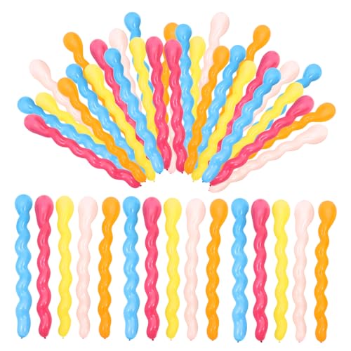 TOYANDONA 100St lange Spiralballons the wedding party hochzeitsparty Hochzeitsfeier Verdrehter Ballon Spiralballons-Set Partyballons in verschiedenen Farben verdrehte Luftballons von TOYANDONA