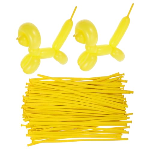 TOYANDONA 100st Ballondekoration Partyballons Luftballons Mit Discokugeln Led-ballonlichter Ballons Dekorationen Neonballons Burgunder Ballons Pinkfarbene Luftballons Funkeln Yellow Emulsion von TOYANDONA