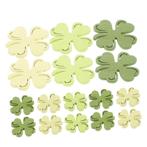 TOYANDONA 100st Kleechips St. Patricks Day Konfetti St Patricks Day Tischdekoration Kleeblatt Konfetti St. Patricks Kleeblatt Aus Metallfolie Kleeblatt-konfetti Für Den Tisch Holz von TOYANDONA