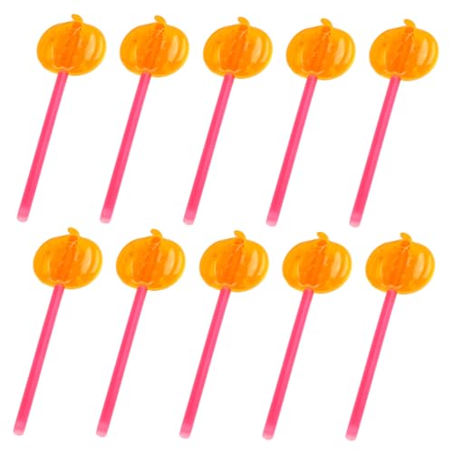 TOYANDONA 10St Kürbis-Leuchtstäbe Leuchtstab Camping Leuchtstäbe Notlichtstäbe Weihnachtsleuchtstäbe Glühstab the hallow halloween glowstick the Prämie Kürbis Leuchtstäbe Sport von TOYANDONA