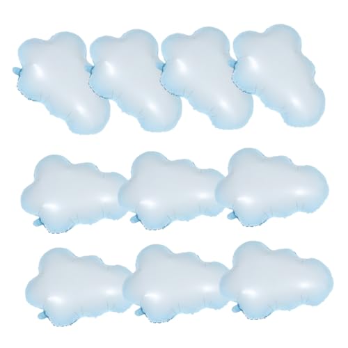 TOYANDONA 10er Set Wolken Folienballons Für Geburtstagsfeier Und Babyparty Dekorative Luftballons Für Feste Und Feiern Party Zubehör Wolkenform von TOYANDONA