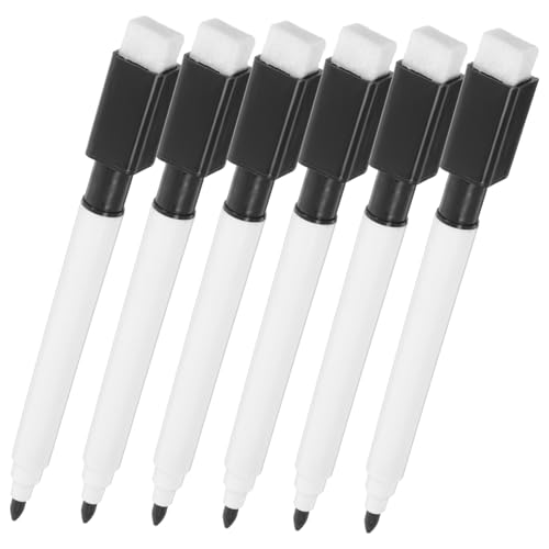 TOYANDONA 10st Whiteboard-Marker Trocken Abwischbarer Marker Mit Feiner Spitze Flüssige Kreidestifte Trocken Abwischbare Stifte Whiteboard-stifte Mit Feiner Spitze Plastik Black von TOYANDONA