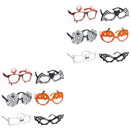 TOYANDONA 12 Stk Lustige Halloween-spiegelbrille Halloween-kostüm-brille Halloween-taschenfüller Halloween-neuheitsbrillen Holloween Neuheitsbrille Neuheit Brillenparty Halloween-partybrille von TOYANDONA